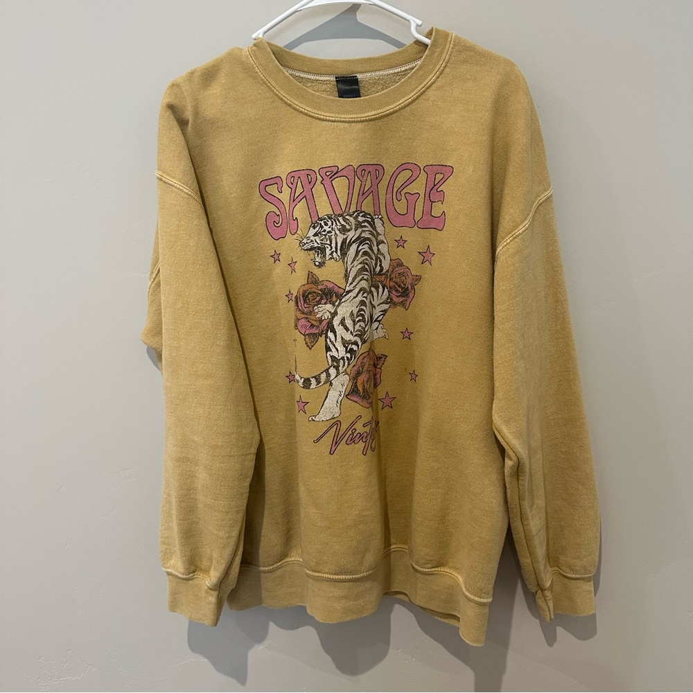 Sweet Claire Mustard Sweatshirt
